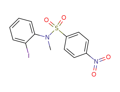 Molecular Structure of 900537-30-6 (Benzenesulfonamide, N-(2-iodophenyl)-N-methyl-4-nitro-)