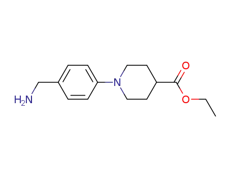 Ethyl 1-[4-(aminomethyl)phenyl]piperidine-4-carboxylate