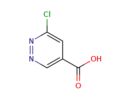 Molecular Structure of 1256794-24-7 (4-Pyridazinecarboxylic acid, 6-chloro-)
