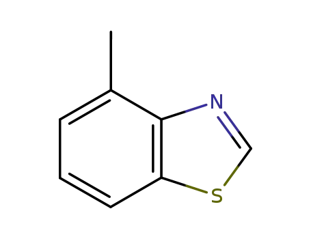Molecular Structure of 3048-48-4 (Benzothiazole, 4-methyl- (7CI,8CI,9CI))