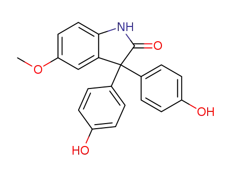3,3-bis(4-hydroxyphenyl)-5-methoxyindolin-2-one