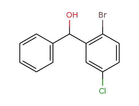 Molecular Structure of 105901-09-5 ((2-bromo-5-chlorophenyl)(phenyl)methanol)