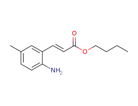 Molecular Structure of 1449337-31-8 (butyl (2E)-3-(2-amino-5-methylphenyl)acrylate)