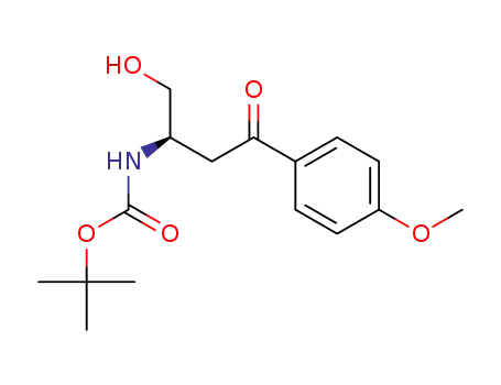 3-(tert-butyloxycarbonylamino)-4-hydroxy-1-(4-methoxyphenyl)butan-1-one