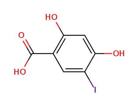 2,4-dihydroxy-5-iodobenzoic acid