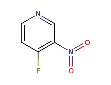 Molecular Structure of 115812-96-9 (Pyridine, 4-fluoro-3-nitro- (9CI))