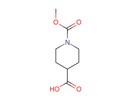 Molecular Structure of 197585-42-5 (1-(Methoxycarbonyl)piperidine-4-carboxylic acid)