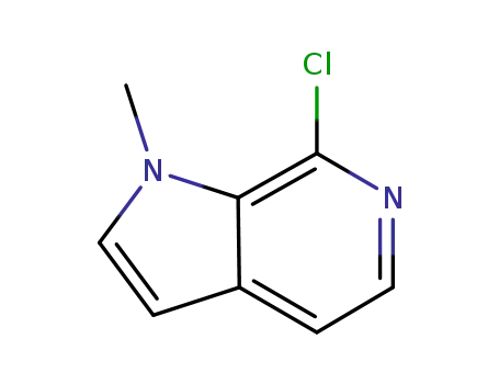 Molecular Structure of 875340-57-1 (7-chloro-1-methyl-1H-pyrrolo[2,3-c]pyridine)