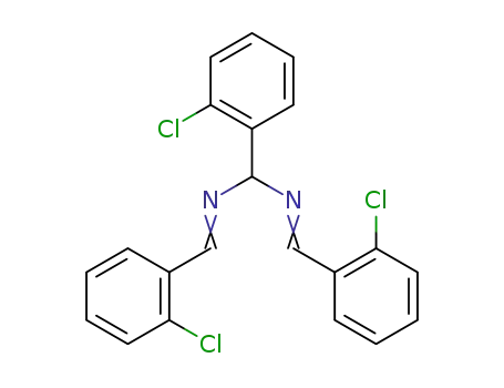 Molecular Structure of 1498-93-7 (Methanediamine,1-(2-chlorophenyl)-N,N'-bis[(2-chlorophenyl)methylene]-)