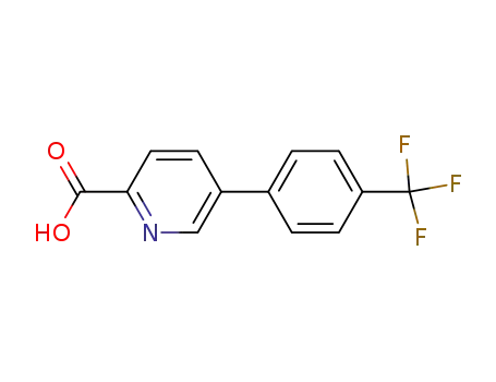 Molecular Structure of 762287-48-9 (5-(4-Trifluoromethylphenyl)-picolinic acid)