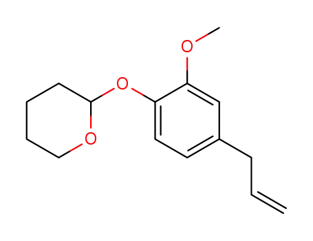 Molecular Structure of 72066-75-2 (2H-Pyran, tetrahydro-2-2-methoxy-4-(2-propenyl)phenoxy-)