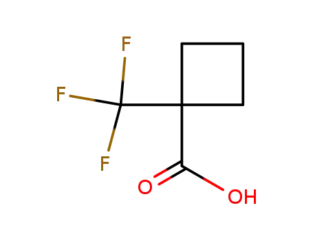Molecular Structure of 277756-45-3 (1-TRIFLUOROMETHYLCYCLOBUTANE-1-CARBOXYLIC ACID)