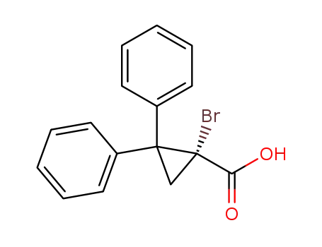 (-)-(R)-1-bromo-2,2-diphenylcyclopropanecarboxylic acid