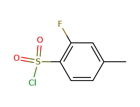Molecular Structure of 518070-29-6 (2-FLUORO-4-METHYLBENZENESULFONYL CHLORIDE)