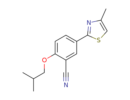 2-isobutoxy-5-(4-methylthiazol-2-yl)benzonitrile