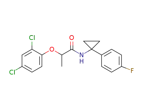 N-[1-(4-fluorophenyl)cyclopropyl]-2-(2,4-dichlorophenoxy)propanamide