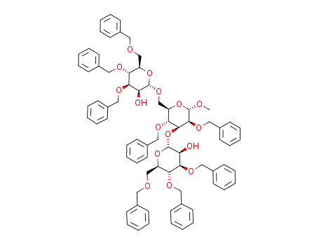 methyl (3,4,6-tri-O-benzyl-α-D-mannopyranosyl-(1->3))-(3,4,6-tri-O-benzyl-α-D-mannopyranosyl-(1->6))-2,4-di-O-benzyl-α-D-mannopyranoside