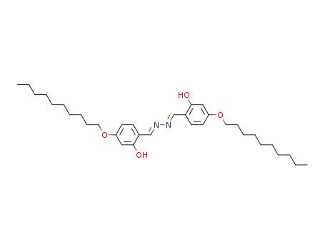 Molecular Structure of 88787-61-5 (Benzaldehyde, 4-(decyloxy)-2-hydroxy-,
[[4-(decyloxy)-2-hydroxyphenyl]methylene]hydrazone, (E,E)-)