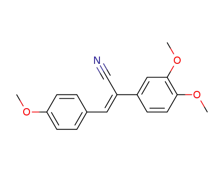 Molecular Structure of 37629-77-9 ((Z)-2-(3,4-dimethoxyphenyl)-3-(4-methoxyphenyl)acrylonitrile)