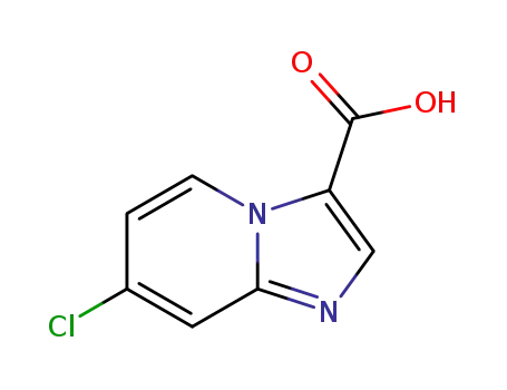 Molecular Structure of 1019022-33-3 (Imidazo[1,2-a]pyridine-3-carboxylic acid, 7-chloro-)