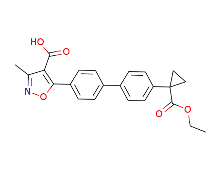 5-(4'-(1-(ethoxycarbonyl)cyclopropyl)-[1,1'-biphenyl]-4-yl)-3-methylisoxazole-4-carboxylic acid