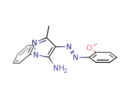 4-(2-methoxy-benzeneazo)-5-amino-3-methyl-1-phenyl-5-pyrazole