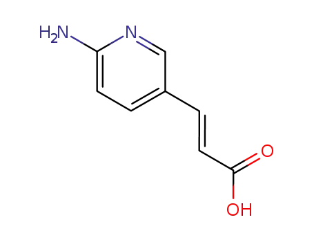 Molecular Structure of 167837-43-6 ((2E)-3-(6-Amino-3-pyridinyl)-2-propenoic acid)