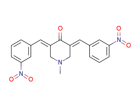 1-METHYL-3,5-BIS[(3-NITROPHENYL)METHYLENE]TETRAHYDRO-4(1H)-PYRIDINONE