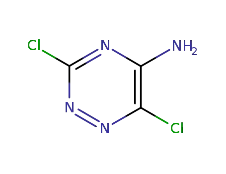 Molecular Structure of 823-62-1 (3,6-dichloro-1,2,4-triazine-5-amine)