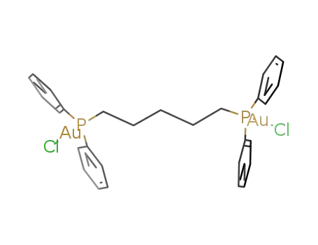Molecular Structure of 99350-05-7 ((μ-1,5-bis(diphenylphosphine)pentane)bis(chlorogold))