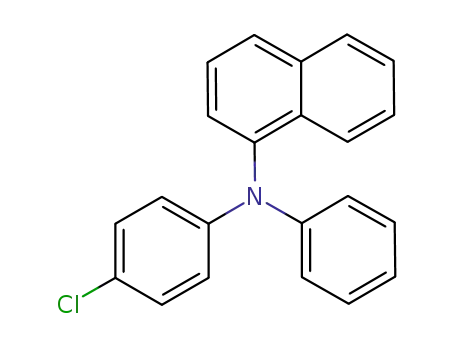 Molecular Structure of 138310-83-5 (1-Naphthalenamine, N-(4-chlorophenyl)-N-phenyl-)