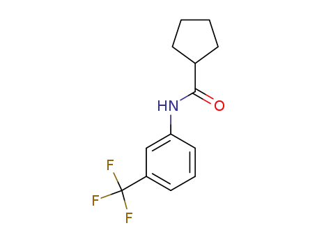 Molecular Structure of 13691-84-4 (3'-TRIFLUOROMETHYLCYCLOPENTANECARBOXANILIDE)