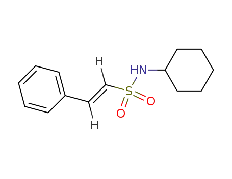 (E)-N-cyclohexyl-2-phenylethenesulfonamide