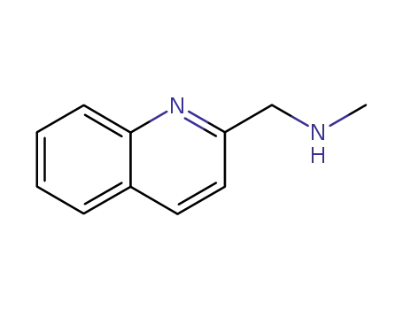 Molecular Structure of 136727-11-2 (N-METHYL-1-QUINOLIN-2-YLMETHANAMINE)