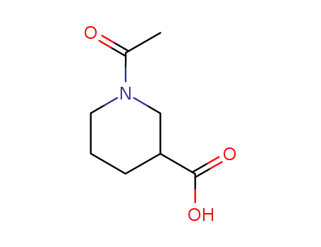 Molecular Structure of 2637-76-5 (1-ACETYLPIPERIDINE-3-CARBOXYLIC ACID)