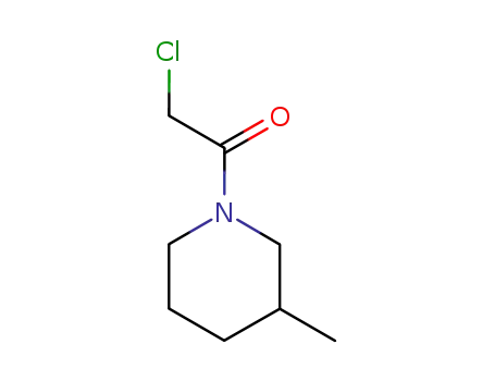 Molecular Structure of 4593-19-5 (2-CHLORO-1-(3-METHYL-PIPERIDIN-1-YL)-ETHANONE)