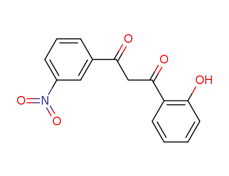 Molecular Structure of 109899-85-6 (1,3-Propanedione, 1-(2-hydroxyphenyl)-3-(3-nitrophenyl)-)