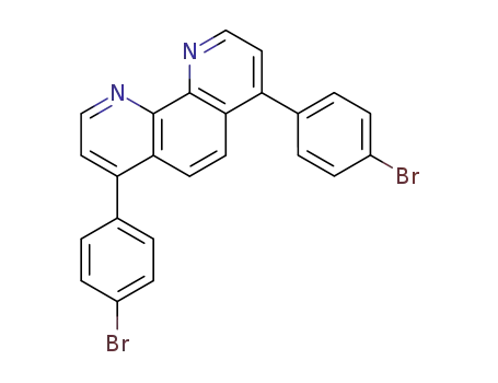 Molecular Structure of 97802-08-9 (1,10-Phenanthroline, 4,7-bis(4-bromophenyl)-)