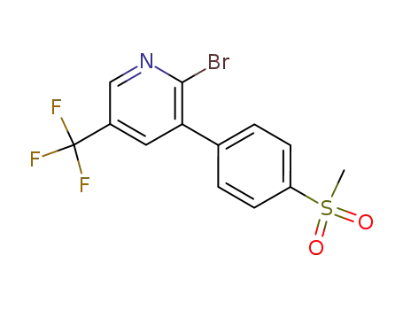 2-bromo-3-[4-(methylsulfonyl)phenyl]-5-trifluoromethyl-pyridine