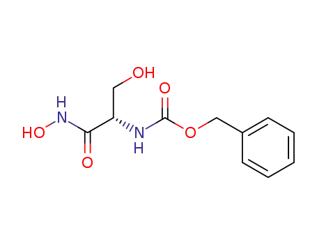Molecular Structure of 88144-07-4 (Carbamic acid, [(1S)-2-(hydroxyamino)-1-(hydroxymethyl)-2-oxoethyl]-,
phenylmethyl ester)