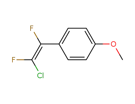 Molecular Structure of 61855-55-8 (Benzene, 1-(2-chloro-1,2-difluoroethenyl)-4-methoxy-, (E)-)