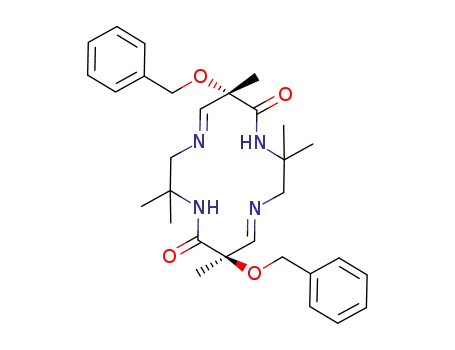 (6R<sup>*</sup>,13S<sup>*</sup>)-3,3,6,10,10,13-hexamethyl-6,13-bis(phenylmethoxy)-1,4,8,11-tetraazacyclotetradeca-7(E),14(E)-diene-5,12-dione