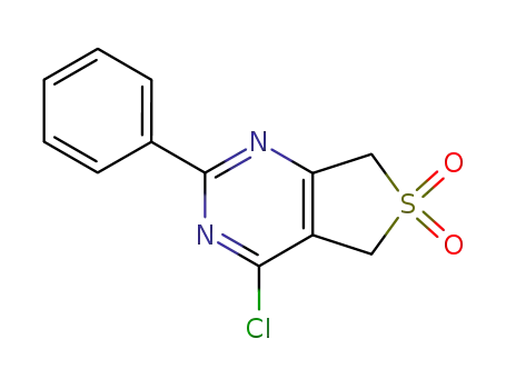 4-chloro-2-phenyl-5,7-dihydrothieno<3,4-d>pyrimidine 6,6-dioxide