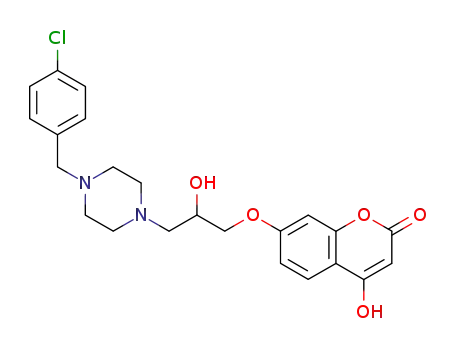 1-(4-chlorobenzyl)-4-[2-hydroxy-3-(4-hydroxycoumarin-7-yloxy)propyl]piperazine