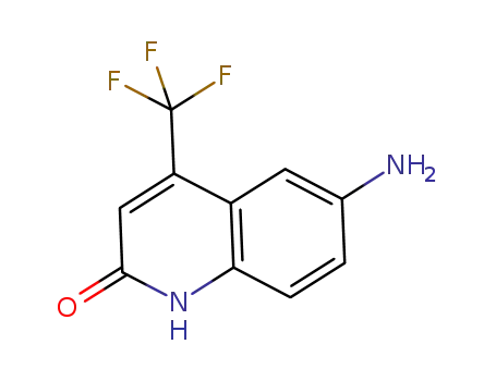 Molecular Structure of 328955-57-3 (6-Amino-4-trifluoromethylquinolin-2(1H)-one)