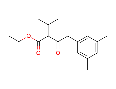 Molecular Structure of 210645-97-9 (ethyl 4-(3,5-dimethylphenyl)-2-isopropyl-3-oxobutanoate)