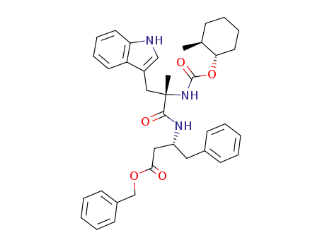 β-alanine, N-<α-methyl-N-<<(2-methylcyclohexyl)oxy>carbonyl>-L-tryptophyl>-D-3-(phenylmethyl)-, phenylmethyl ester, (1S-trans)