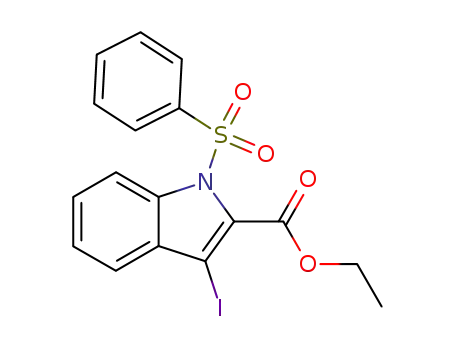 1H-Indole-2-carboxylic acid, 3-iodo-1-(phenylsulfonyl)-, ethyl ester