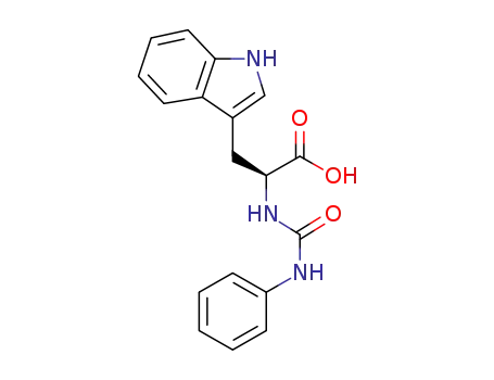 Molecular Structure of 438056-19-0 (L-Tryptophan, N-[(phenylamino)carbonyl]-)
