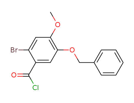 Molecular Structure of 27240-64-8 (5-Benzyloxy-2-bromo-4-methoxybenzoylchlorid)